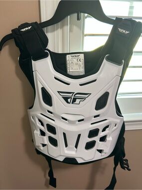 Fly Racing Kids White Protective Chest Guard